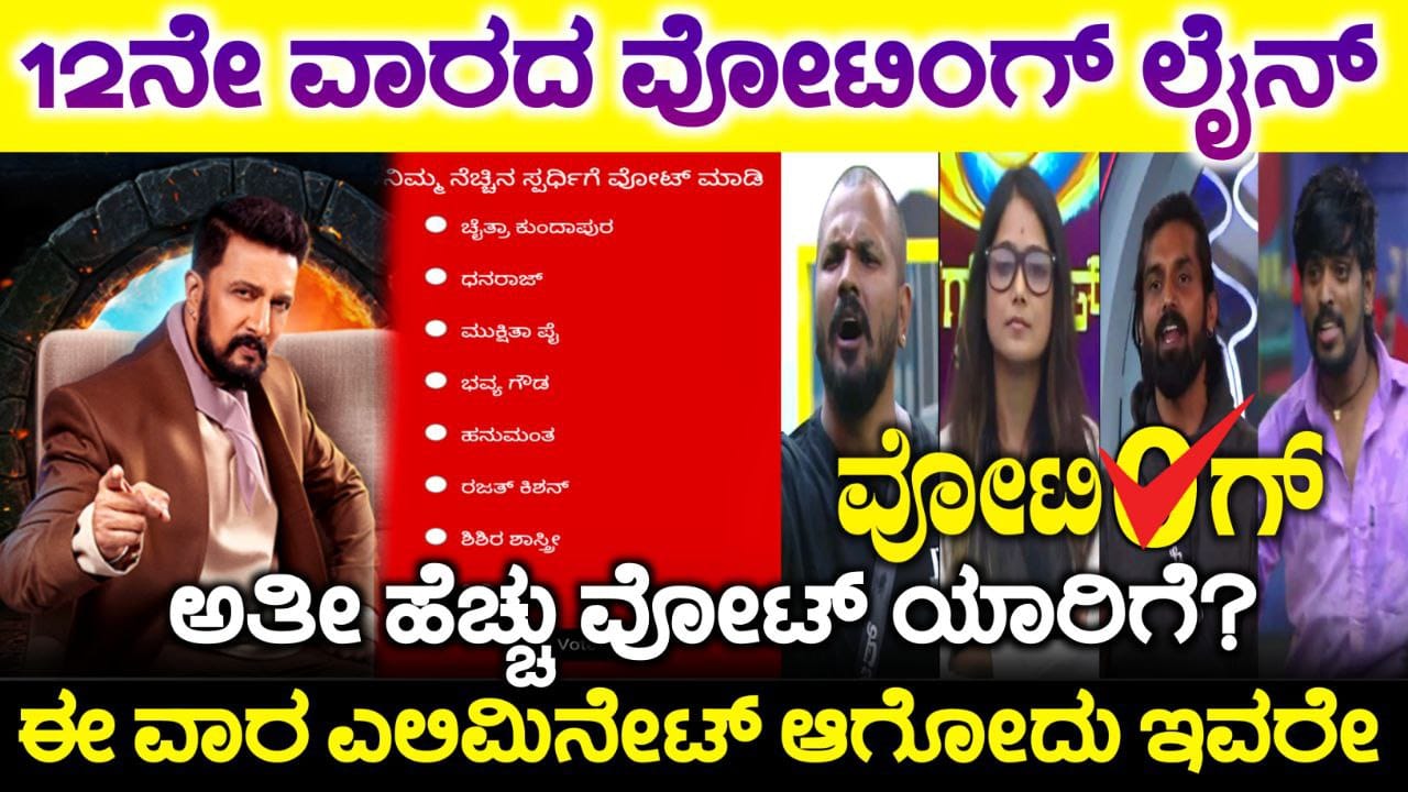 Bigg Boss Kannada 11 Voting line, Bigg Boss Kannada 12th Week Nomination, Bigg Boss Season 11 Voting In Online, 12th Week Eliminated Contestant, Bigg Boss Kannada 11, 12ನೇ ವಾರದ ವೋಟಿಂಗ್ ಲೈನ್, bigg Boss 11 Voting Online, BBK11 News Captain, 12th Week Elimination, Bigg Boss Kannada 12th Week Nomination, Bigg Boss Season 11 Voting In Online, 12th Week Eliminated Contestant, Bigg Boss Kannada Voting, Bigg Boss Kannada 12th Week Nomination, Bigg Boss Kannada, Bigg Boss Season 11 Voting In Online, 12th Week Eliminated Contestant, Bigg Boss Kannada, Bigg Boss Kannada Season 11 voting Results. Bigg Boss Trending Update, Bigg Boss Free Voting, Bigg Boss 11 Voting Results